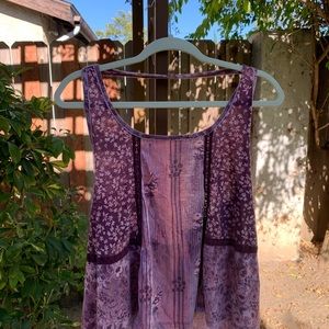 Y2K purple patchwork halter